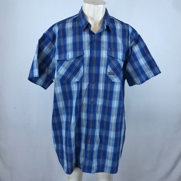 Ariat Other - ARIAT - MEN'S XXL - BLUE SHORT SLEEVE BUTTON COLLARED SHIRT W/POCKETS